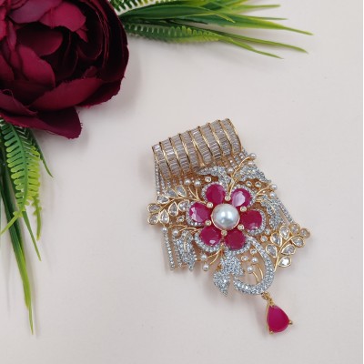 Elegant Sparkling Floral Style Locket Set 